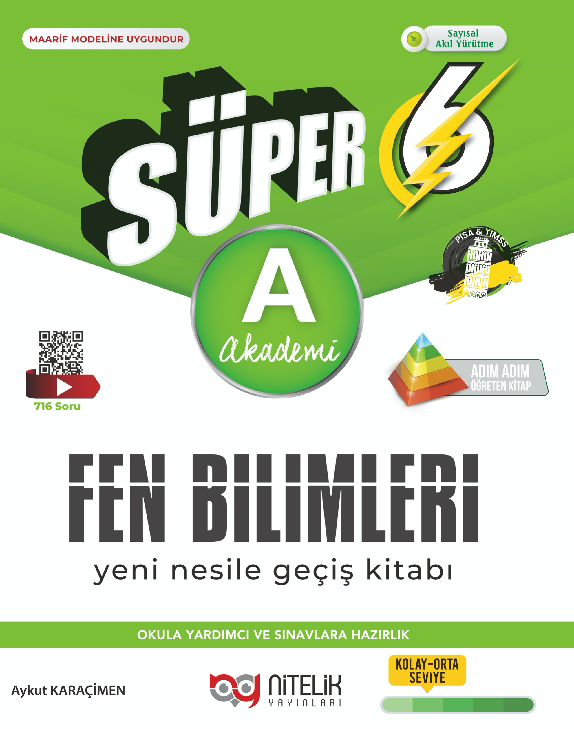 6. Sınıf Süper Fen Bilimleri Soru Kitabı (A) kapak görseli